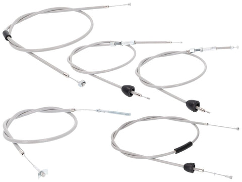 bowden cable set grey for Simson Schwalbe KR51/1 (1975-) 101 OCTANE MOTOVEIKALS 21