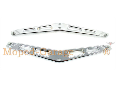 Bracket set front mudguard chrome for Puch Monza DIVERSE / IMPORT MOTOVEIKALS 21