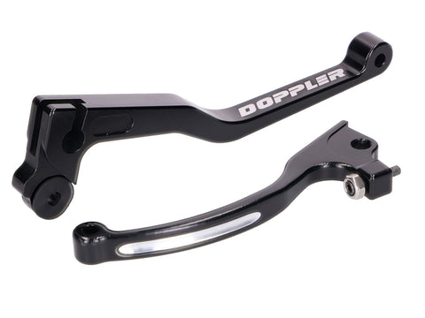 brake and clutch lever set Doppler CNC black for Rieju MRT 2018- DOPPLER MOTOVEIKALS 21