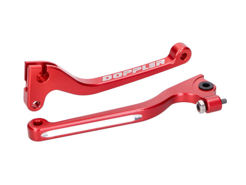 brake and clutch lever set Doppler CNC red for Derbi Senda, Gilera RCR, SMT -2010 DOPPLER MOTOVEIKALS 21