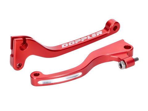 brake and clutch lever set Doppler CNC red for Rieju MRT, Marathon -17 (w/ J.Juan brake) DOPPLER MOTOVEIKALS 21