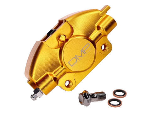 Brake caliper DMP CNC milled gold for Piaggio Sprint, Primavera, ZIP, LX DMP MOTOVEIKALS 21