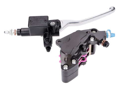brake caliper upgrade kit 4-piston for Vespa GTS, Primavera, Aprilia Sportcity, Derbi Boulevard, Gilera DNA, Runner, Malaguti Madison, Piaggio 50-300cc 101 OCTANE MOTOVEIKALS 21