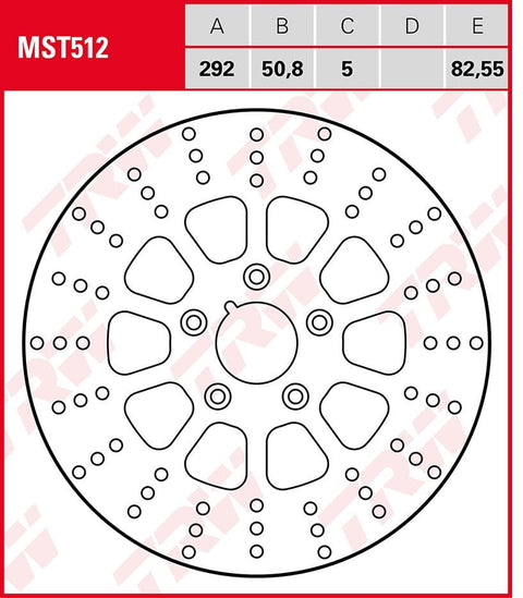 Brake Disc Trw Mst512 TRW TRW MOTOVEIKALS 21