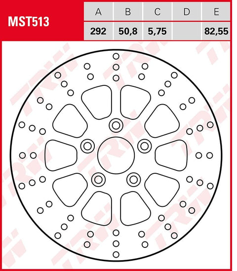 Brake Disc Trw Mst513 TRW TRW MOTOVEIKALS 21