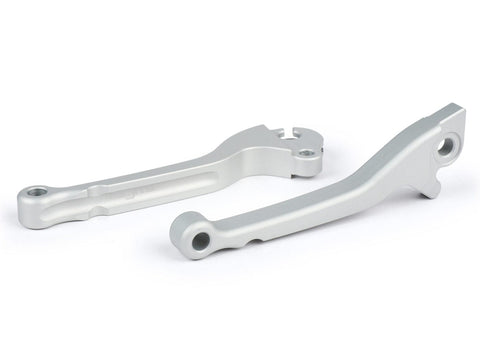 brake lever + clutch lever set BGM PRO CNC, silver matte, ABE for Vespa PX (year 2004-) HENG TONG disc brake BGM PRO MOTOVEIKALS 21