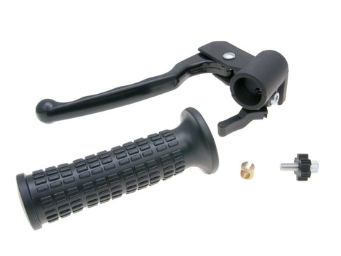 brake lever fitting left-hand w/ choke lever and grip for Piaggio Ciao, SI, Gilera Trend 1989-1992 OEM STANDARD MOTOVEIKALS 21