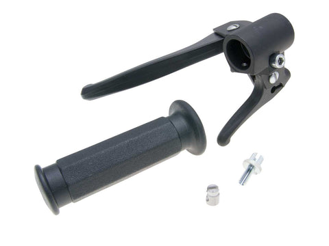 brake lever fitting left-hand w/ decompression lever and grip for Piaggio Boxer, Bravo, Ciao, SI -1988 OEM STANDARD MOTOVEIKALS 21