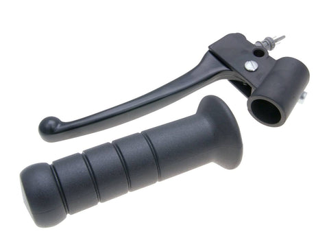 brake lever fitting left-hand w/ grip for Piaggio NRG, TPH, Storm, Gilera Typhoon OEM STANDARD MOTOVEIKALS 21