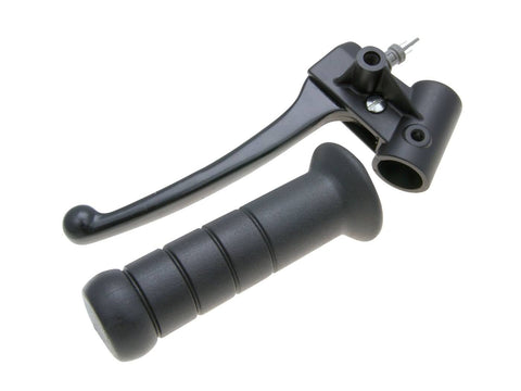 brake lever fitting left-hand w/ grip for Piaggio Quartz, Skipper, Zip FR OEM STANDARD MOTOVEIKALS 21