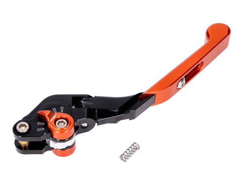 brake lever Puig 3.0 front adjustable, foldable, adjustable length - orange black PUIG MOTOVEIKALS 21