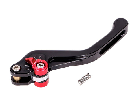 brake lever Puig 3.0 front adjustable, short - black red PUIG MOTOVEIKALS 21