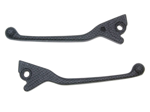 brake lever set carbon look for Aprilia, Gilera, Piaggio, Vespa VPARTS MOTOVEIKALS 21