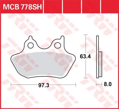 Brake Pad 44082-00C TRW TRW MOTOVEIKALS 21