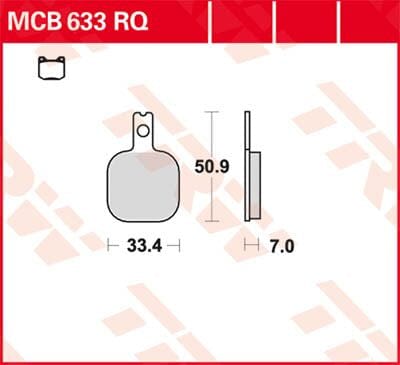Brake Pad 6 Ea Mcb633Rq TRW TRW MOTOVEIKALS 21