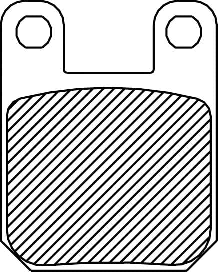 Brake Pad-Drag Sinterd DRAG SPECIALTIES DRAG SPECIALTIES MOTOVEIKALS 21