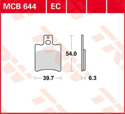 Brake Pad Organic Scooter -125 TRW TRW MOTOVEIKALS 21