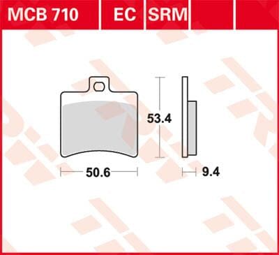 Brake Pad Organic Scooter -125 TRW TRW MOTOVEIKALS 21