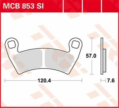 Brake Pad Sinter Offroad TRW TRW MOTOVEIKALS 21