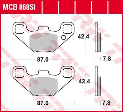 Brake Pad Sinter Offroad TRW TRW MOTOVEIKALS 21