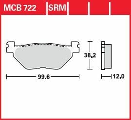 Brake Pad Sinter Scooter 125+ TRW TRW MOTOVEIKALS 21