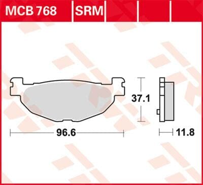 Brake Pad Sinter Scooter 125+ TRW TRW MOTOVEIKALS 21