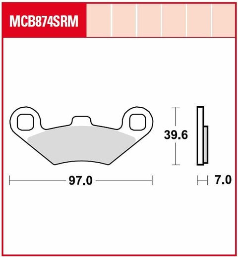 Brake Pad Sinter Scooter TRW TRW MOTOVEIKALS 21