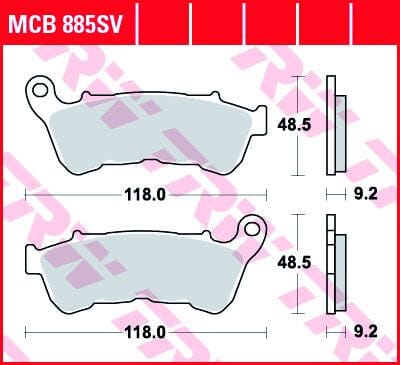 Brake Pad Sinter TRW TRW MOTOVEIKALS 21