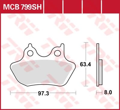 Brake Pad Trw 44082-00 TRW TRW MOTOVEIKALS 21