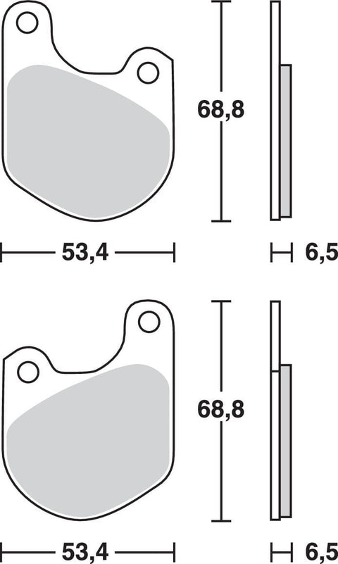 Brake Pad Trw Mcb511 TRW TRW MOTOVEIKALS 21