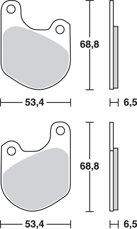 Brake Pad Trw Mcb511 TRW TRW MOTOVEIKALS 21