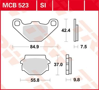 Brake Pad Trw Mcb523Si TRW TRW MOTOVEIKALS 21