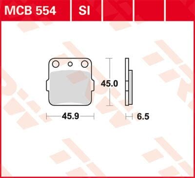 Brake Pad Trw Mcb554Si TRW TRW MOTOVEIKALS 21