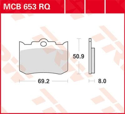 Brake Pad Trw Mcb653Rq TRW TRW MOTOVEIKALS 21