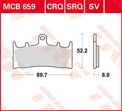 Brake Pad Trw Mcb659Crq TRW TRW MOTOVEIKALS 21