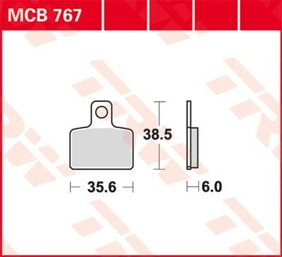 Brake Pad Trw Mcb767 TRW TRW MOTOVEIKALS 21