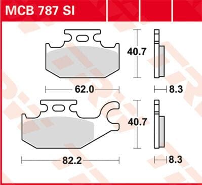 Brake Pad Trw Mcb787Si TRW TRW MOTOVEIKALS 21
