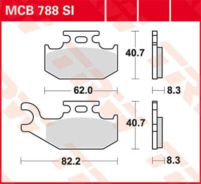Brake Pad Trw Mcb788Si TRW TRW MOTOVEIKALS 21