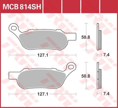 Brake Pad Trw Mcb814Sh TRW TRW MOTOVEIKALS 21