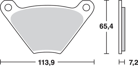 Brake Pad Trw Mcb97 TRW TRW MOTOVEIKALS 21