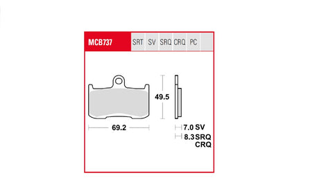 Brake Pad Trw TRW TRW MOTOVEIKALS 21