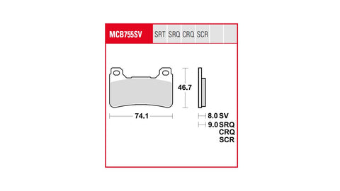 Brake Pad Trw TRW TRW MOTOVEIKALS 21