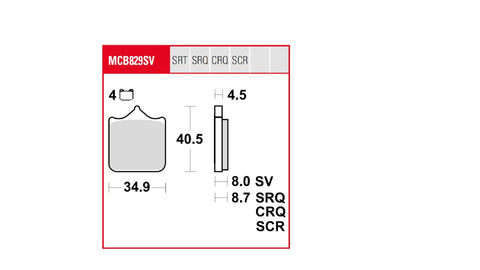Brake Pad Trw TRW TRW MOTOVEIKALS 21