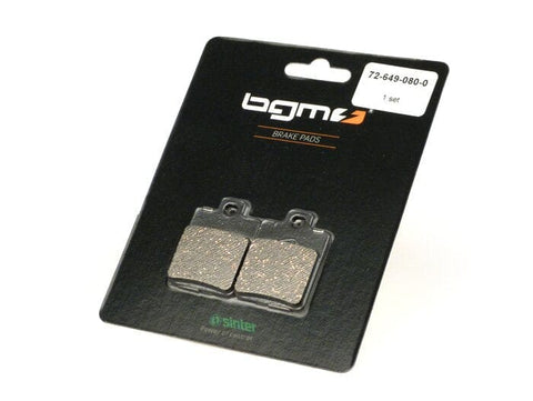 brake pads -BGM 35.6x49mm- Vespa LT 125/150 3V/4T (RP8M), LX/LXV 50-125-150 (ZAPC38, ZAPC68), S 125 3V/4T (ZAPM68), Piaggio NRG MC²/MC³, Piaggio NRG Power DD/DT (ZAPC45), NRG Purejet (ZAPC452), Runner 50 (f), Runner 125-180 (r), Runner 50 Purejet (ZAPC3 BGM ORIGINAL MOTOVEIKALS 21