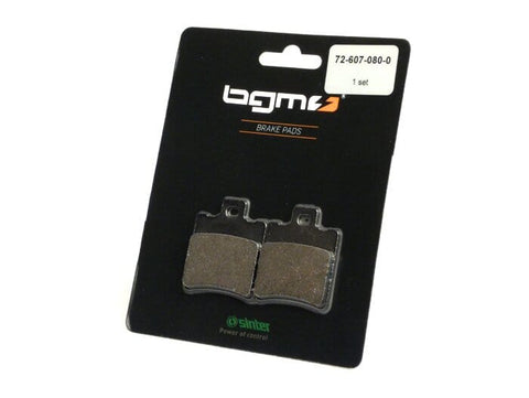 Brake pads -BGM 39.7x49.5mm- SIP brake caliper, APRILIA Amico GL, GLE, LX, Sport Life, LX 50cc 1992 (f), Area 51 50cc 1998 (f/r), Compay 125cc 2003 (f), Compay 50cc 2002 (f), Gulliver 50cc 1995 (f), Gulliver LC 50cc 1996-1997 (f), Habana 125cc 2000-2002 ( BGM ORIGINAL MOTOVEIKALS 21