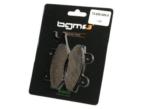 Brake pads -BGM 77.4x42.3/98.8x42.3mm- CAGIVA Elefant i.e. 900cc 1991-1992 (r), DAELIM City Ace 110cc 2006 (), Roadwin 125cc 2003 (), DAELIM 4 wheels ET Quad 250cc 2006 (f/r), HONDA CBF 250cc 2004 (), Dream 50cc 2001 (f/r), NS1 Replica 75cc 1992 (f/r), NS BGM ORIGINAL MOTOVEIKALS 21