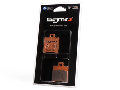 Brake pads -BGM PRO Sintersport 39.7x49.5mm- SIP brake caliper, APRILIA Amico GL, GLE, LX, Sport Life, LX 50cc 1992 (f), Area 51 50cc 1998 (f/r), Compay 125cc 2003 (f), Compay 50cc 2002 (f), Gulliver 50cc 1995 (f), Gulliver LC 50cc 1996-1997 (f), Habana 1 BGM PRO MOTOVEIKALS 21