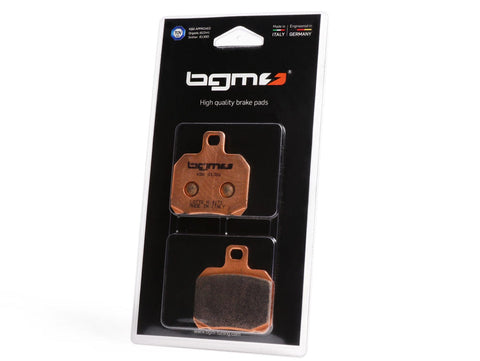 Brake pads -BGM PRO Sintersport 50.8x53.9mm- BENELLI 666 125cc 1998 (r), CPI X-Large 125cc 2003 (f/r), X-Large 150cc 2003 (f/r), X-Large 250cc 2003 (f/r), DERBI GP 1 125cc 2006 (f/r), GP 1 250cc 2006 (f/r), GP 1 50cc 2005 (f), GILERA Nexus 500cc 2003 (r), BGM PRO MOTOVEIKALS 21
