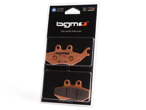 Brake pads -BGM PRO Sintersport 76.8x41.8/94.5x42mm- APRILIA MX Supermotard 50cc 2002 (f), Pegaso 650cc 1994-1997 (f), RS Replica 50cc 1999 (f), RX 125cc 1995 (f), RX C, CD 125cc 1993-1994 (f), RX 50cc 1993 (f), Tuono 50cc 2003 (f), Tuono 50cc 2003 (f), B BGM PRO MOTOVEIKALS 21