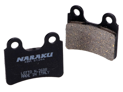 brake pads Naraku organic for Italjet Jet-Set, Peugeot Elystar, Yamaha DT NARAKU MOTOVEIKALS 21
